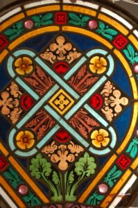 Vitrážové okno malé, detail